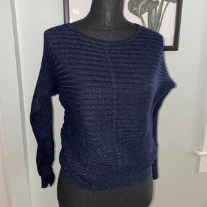 Soho navy glitter top sized small